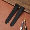 Black nylon watch strap for Cartier De Santos 100 from DR Watchstrap with premium canvas kevlar material