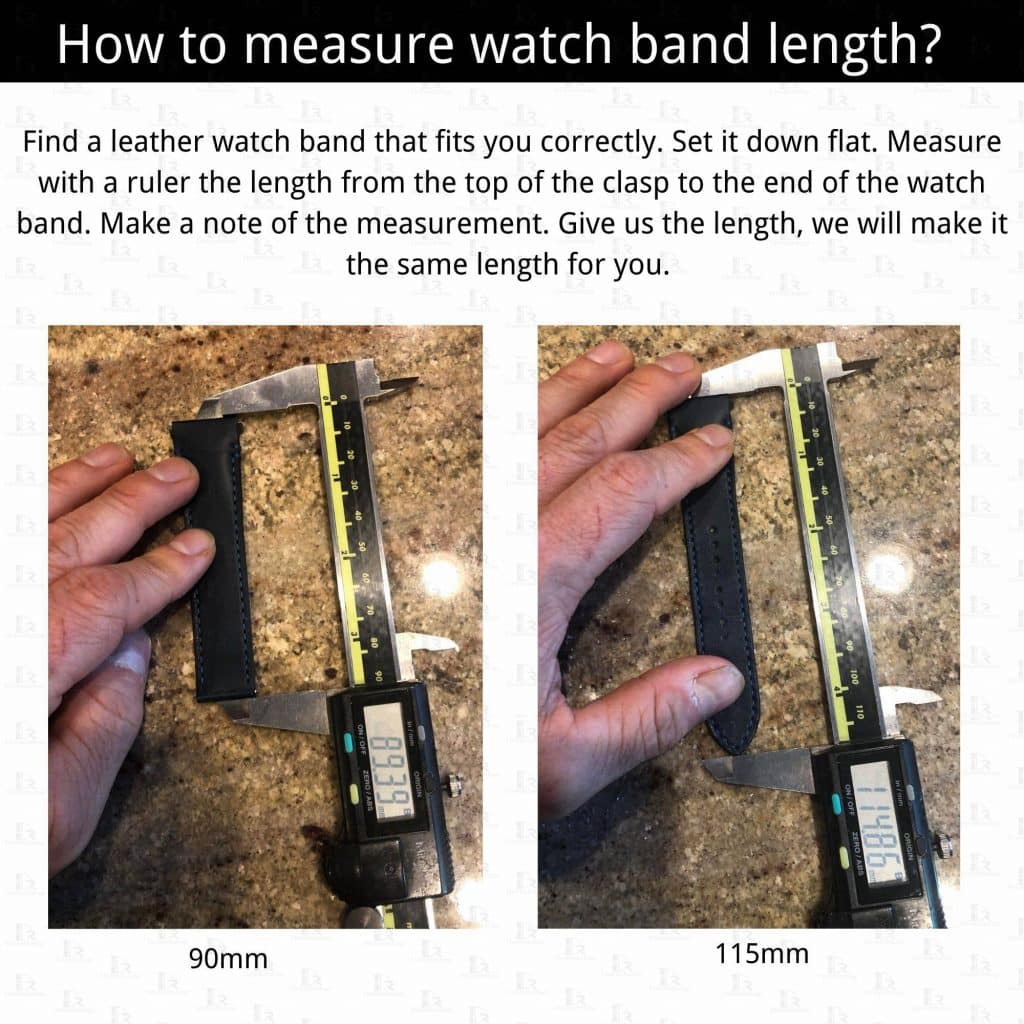How to measure watch band strap length