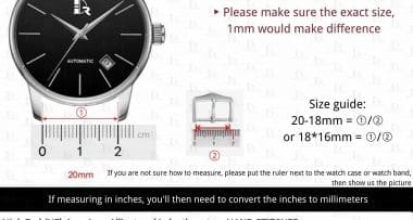 how to measure your watch lug size and buckle width