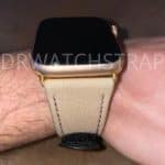 Cartier Santos Large QuickSwitch blue leather alligator watch strap