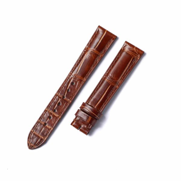 Buy custom Cartier Must Colisée Brown Alligator leather watch strap 14mm 16mm for sale