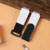 Custom handmade white rubber velcro watchbands for Richard Mille strap