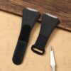 Custom rubber velcro watch band and elastic Black replacement strap for Richard Mille RM 016 aftermarket for sale