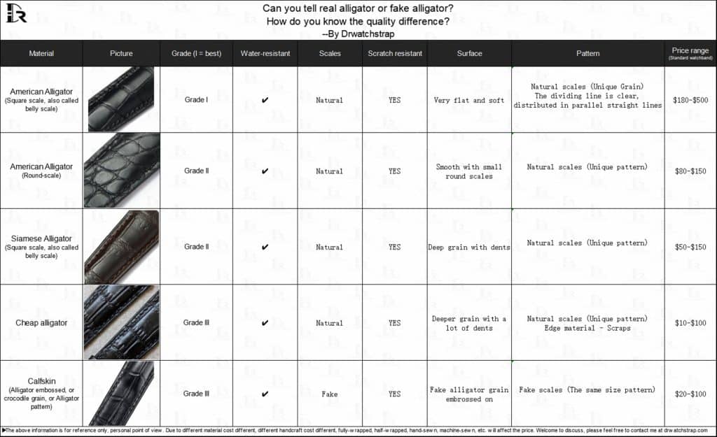 Different types of alligators: real vs fake