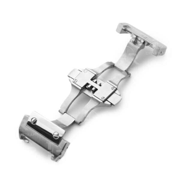 Replacement double-folded deployment buckle for Cartier Santos 100 (2)2 Replacement double-folded deployment watch buckle for Cartier Santos 100 clasp