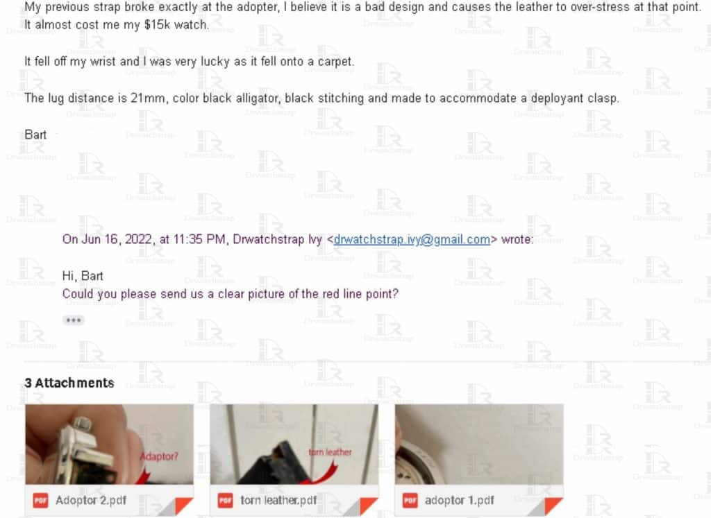 Watch strap adapter watchband connector