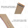 Genuine leather handmade quickswitch Epsom orange leather replacement Cartier de santos strap and watch band for Medium Large Cartier Santos straps