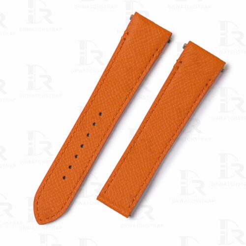 Replacement Cartier santos strap orange epsom leather quickswitch