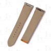 Genuine leather handmade quickswitch Epsom orange leather replacement Cartier de santos strap and watch band for Medium Large Cartier Santos straps