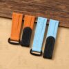 Buy Custom Canvas pattern rubber velcro watch strap replacement for Rolex Omega band