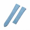Buy custom New Cartier Santos Ice Blue leather watch strap 19mm 21mm replacement watch strap