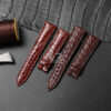 Buy Custom Brown Round scale American Alligator leather Watch Strap replacement for Breguet