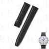 Custom handmade watch band for IWC espom leather watch strap (5) Custom handmade black Epsom leather watch band and strap replacement for IWC Big Pilot Top Gun 20mm 21mm 22mm