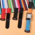 Buy custom Cartier Santos Green nylon watch band 21mm 19mm handmade for sale