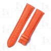 Handmade Orange Lizard leather strap fit for Cartier Tank pin buckle