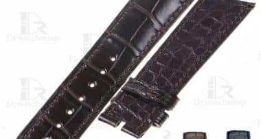 Handmade alligator watchbands for Vacheron Constantin Harmony 78054000 leather strap Customized (1)-1