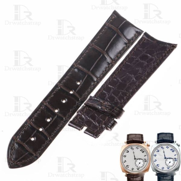 Handmade alligator watchbands for Vacheron Constantin Harmony 78054000 leather strap Customized (1)-1