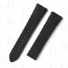 Replacement Black Cartier santos strap epsom leather quickswitch watch band