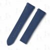 Replacement Blue Cartier santos strap epsom leather quickswitch watch band