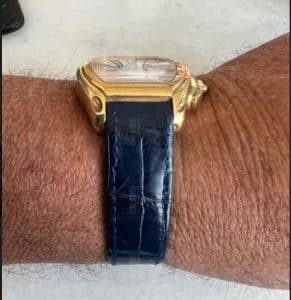 Replacement Cartier Roadster strap alligator leather quickswitch 13