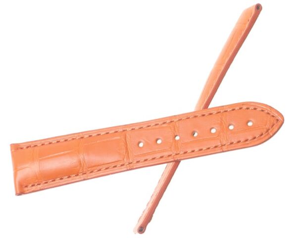omega seamaster watch bands alligator leather watch strap Omega watch leather strap replacement alligator the best quality Omega Seamaster orange watch straps Omega Seamaster watch bands for sale