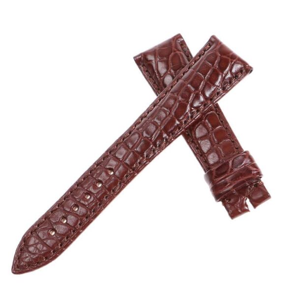 custom handmade brown Breguet leather watch strap