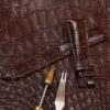 Buy Custom Replacement American Alligator Brown leather straps Handmade fo watch bands (2)