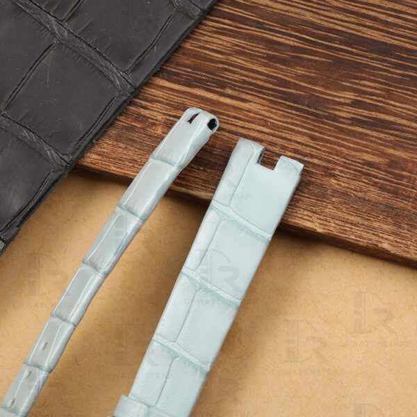 Buy custom Bvlgari B.zero1 Ice Blue leather strap 18mm replacement (3)
