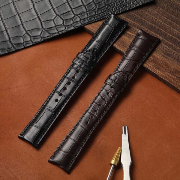 Soft and Pliable genuine alligator leather material