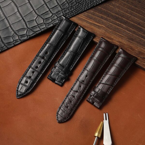 Buy custom Girard Perregaux World Time Series 49870 Brown leather Watch band 20mm 21mm 22mm (2)