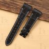 Buy custom Girard perregaux vintage 1945 Black Watch Strap white stitching (1)