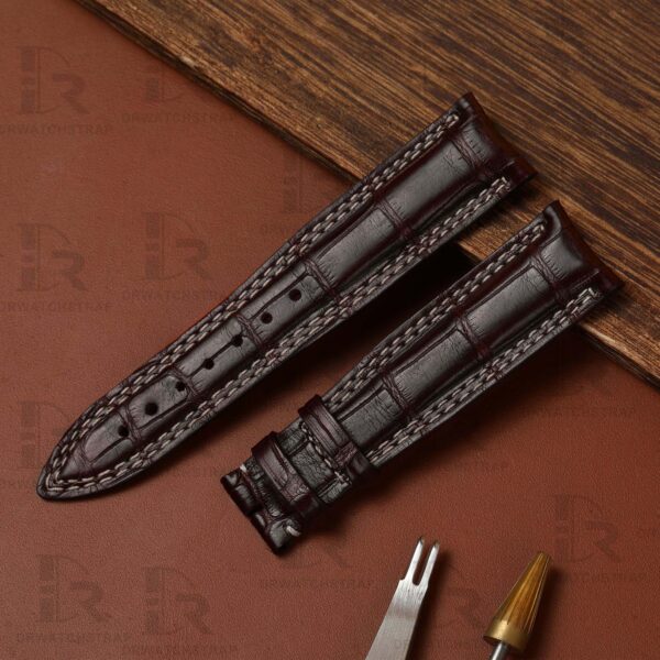 Buy custom Jaeger LeCoultre Master Compressor Brown lecoultre watch strap 21mm handmade for sale