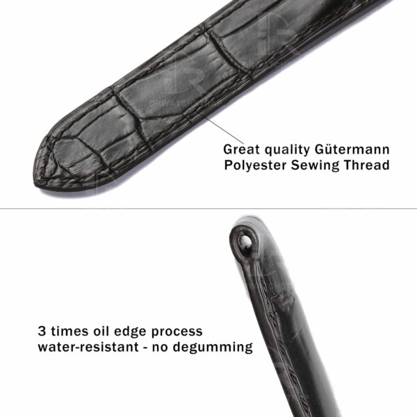 Custom handmade leather watch bands for Cartier