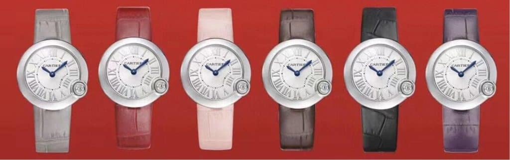 Custom Leather Watch Band for Cartier Blanc Bleu