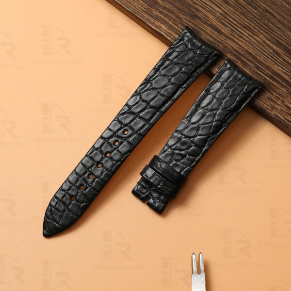 Custom best quality alligator leather strap for Girard Perregaux