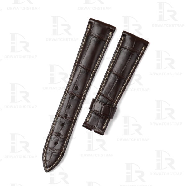 Genuine Brown alligator leather Breguet Classique Moonphase Automatic watch strap