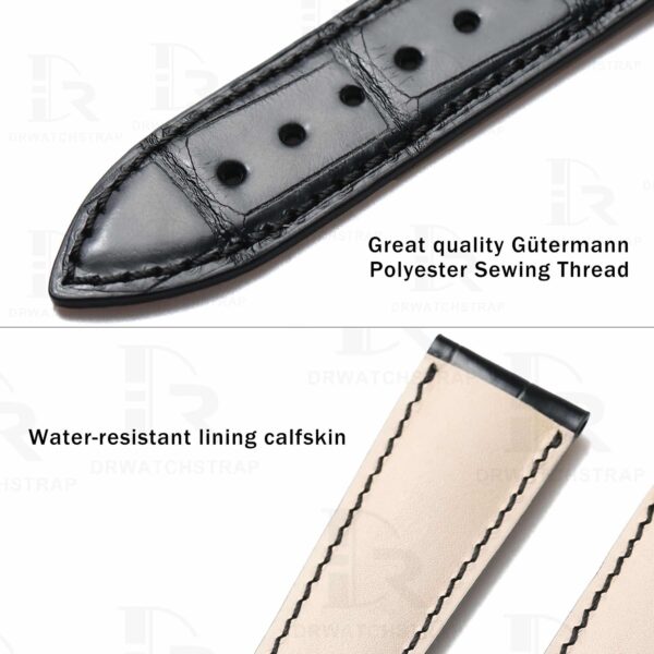 Great quality sewing thread and Water-resistant calfskin leather material of linning buttom