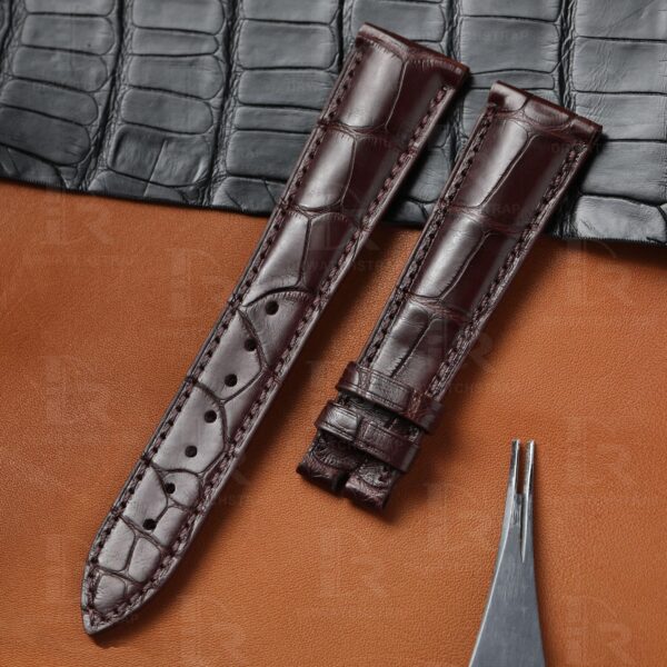 buy custom Blancpain VILLERET Brown leathe straps 20mm 18mm for sale (1)