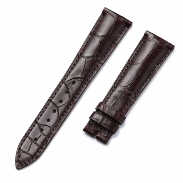 buy custom Blancpain VILLERET Brown leather strap 20mm 18mm for sale (2)