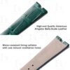 Genuine alligator crocodile Green alligator leather Bvlgari BZero 1 watch band replacement for sale