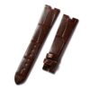 Genuine alligator crocodile brown alligator leather Bvlgari B Zero1 watch band replacement for sale