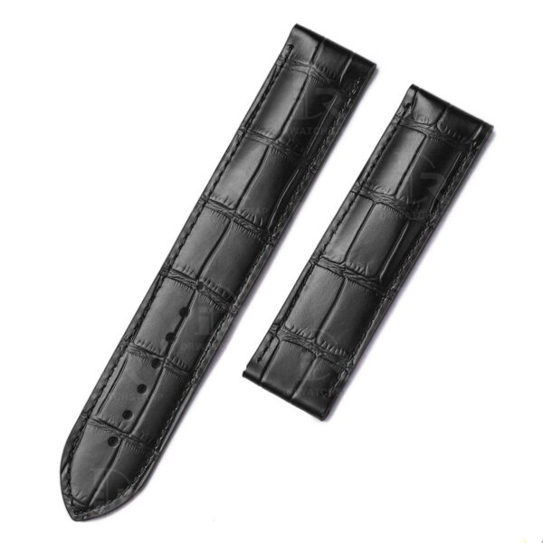 buy custom Hamilton Jazzmaster Black leather replacement strap 20mm 22mm 23mm for sale