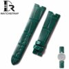 Genuine alligator crocodile Green alligator leather Bvlgari B.Zero 1 watch strap replacement for sale