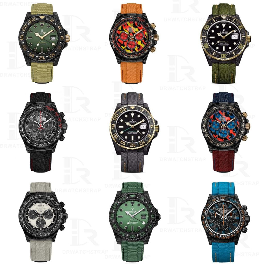 20mm-Velcro-watch-band-for-Rolex-diw-daytona-sailcloth-Canvas-nylon-watch-strap