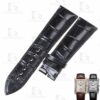 Genuine best quality Belly-scale black custom handmade Piaget watch leather band & strap replacement for Piaget Black Tie G0A32121/32120 luxury watch for sale from DRWatchstrap - Shop the crocodile watch straps online at a low price