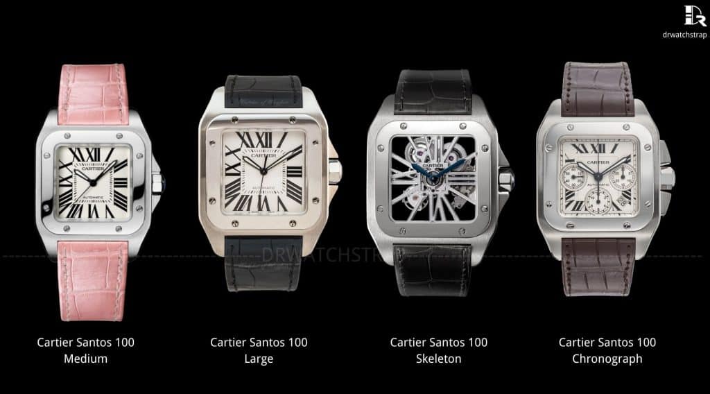 Cartier Santos 100th anniversary watch size Guide