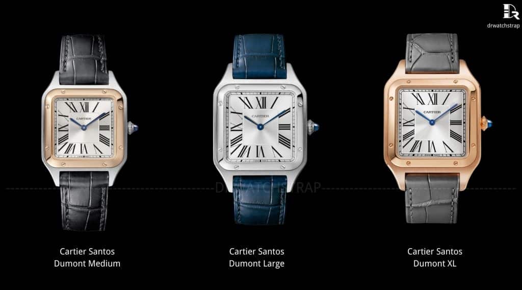 Cartier Santos Dumont watch size guide