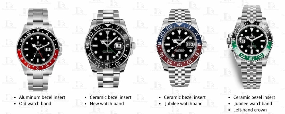 Guide to Rolex Watches collection guide - Submariner clasp buckle Datejust Daytona dial bezel
