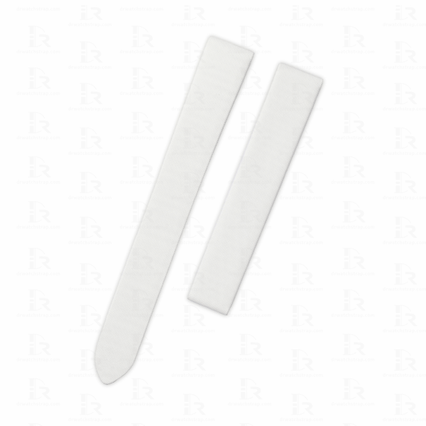 Buy Custom Cartier White leather strap for sale satin straps (1)