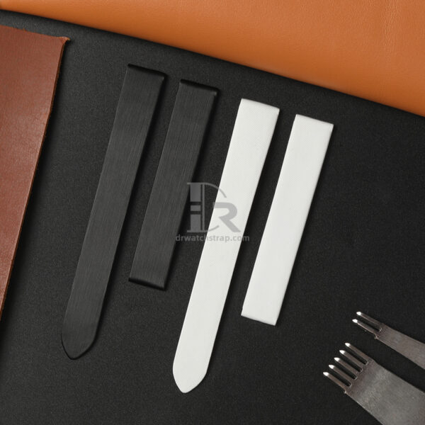 Buy Custom Cartier black leather strap for sale satin straps (2)